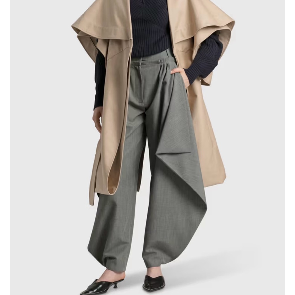 JW Anderson side drape trousers